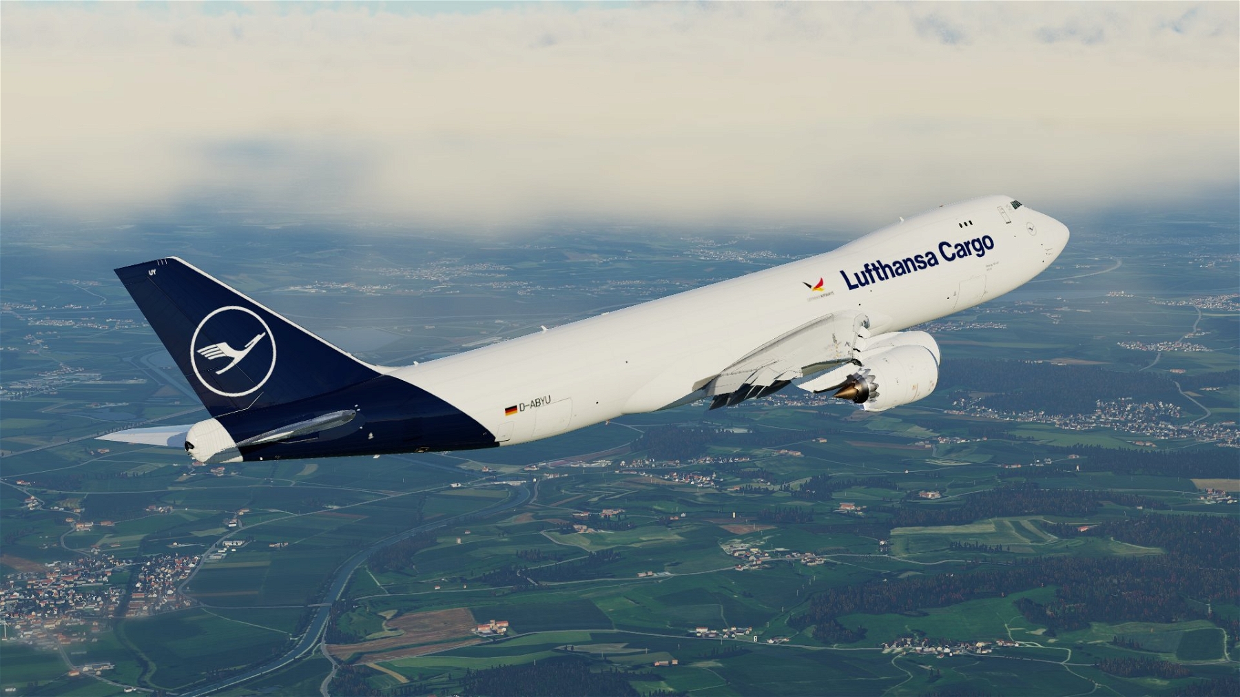 SSG 747 -8 v2.7 - Lufthansa Cargo NEW D-ABYU (fictional) » X-Plane 12