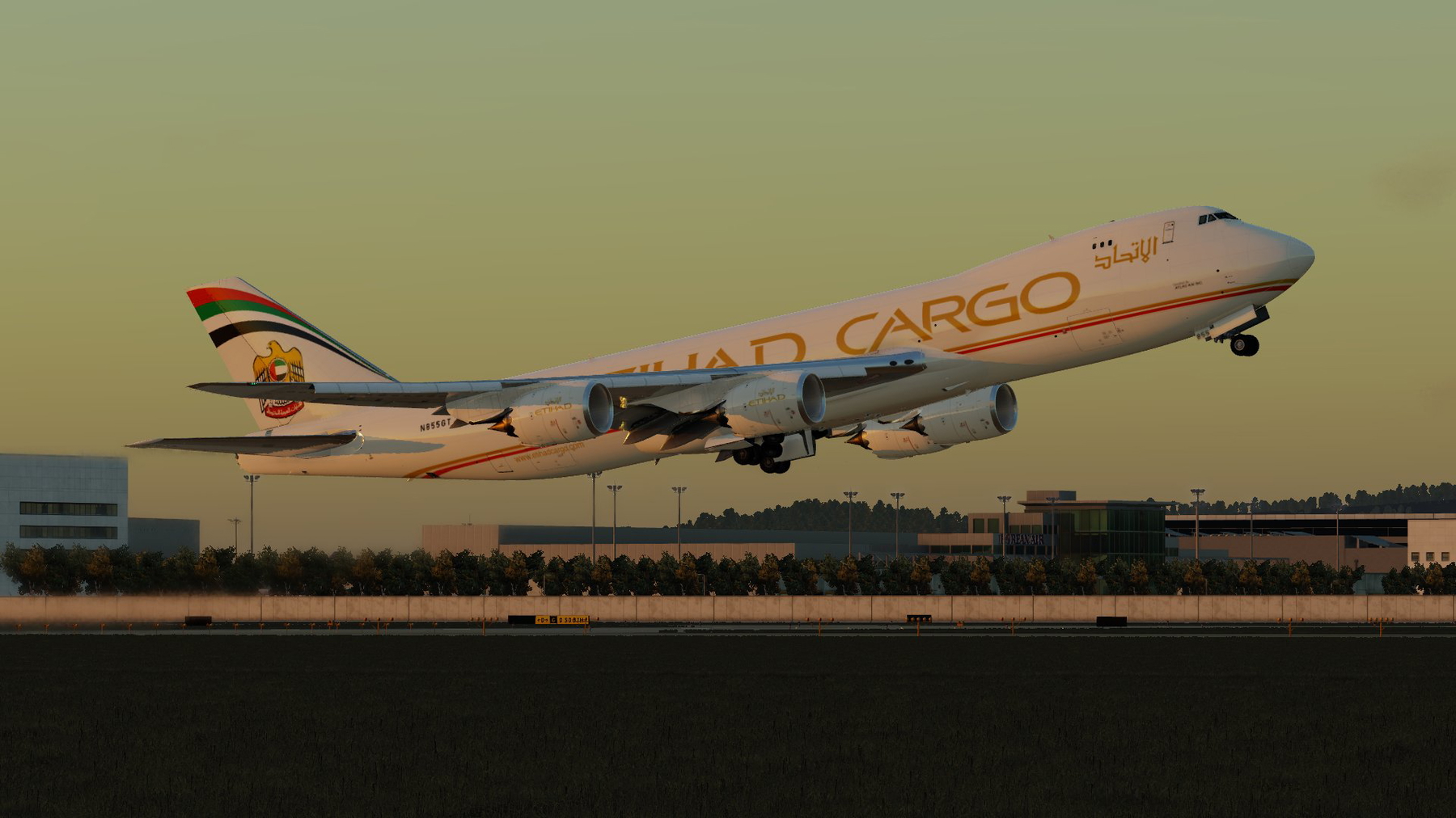 エティハド航空貨物機　B747-8F エティハド航空貨物機 B747-8F - メルカリ
