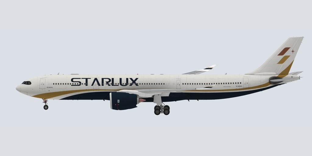 STARLUX Airlines A330-900neo livery for the X-Works Airbus A330
