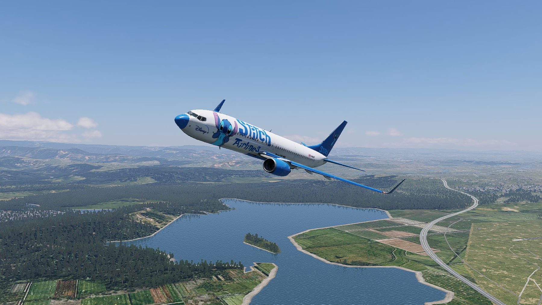 Stitch Airlines Boeing 737 Zibo (738) Livery - X-Plane.to