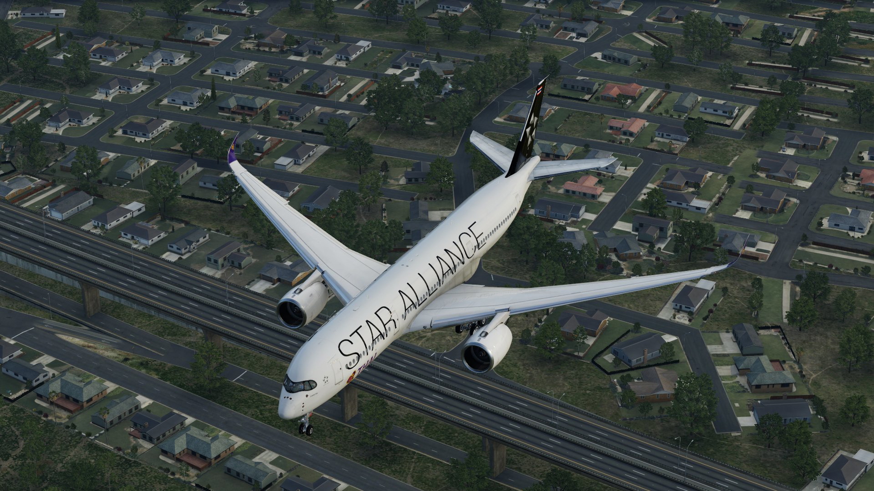 HS-THQ l Thai Airways STAR ALLIANCE l A350-900 - X-Plane.to
