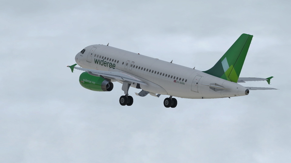 Toliss A319 fictional Widerøe livery