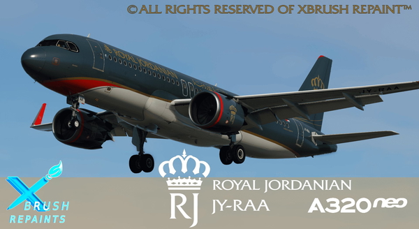ToLiss A320Neo Royal Jordanian JY-RAA