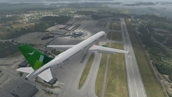 Toliss A321 fictional Widerøe livery