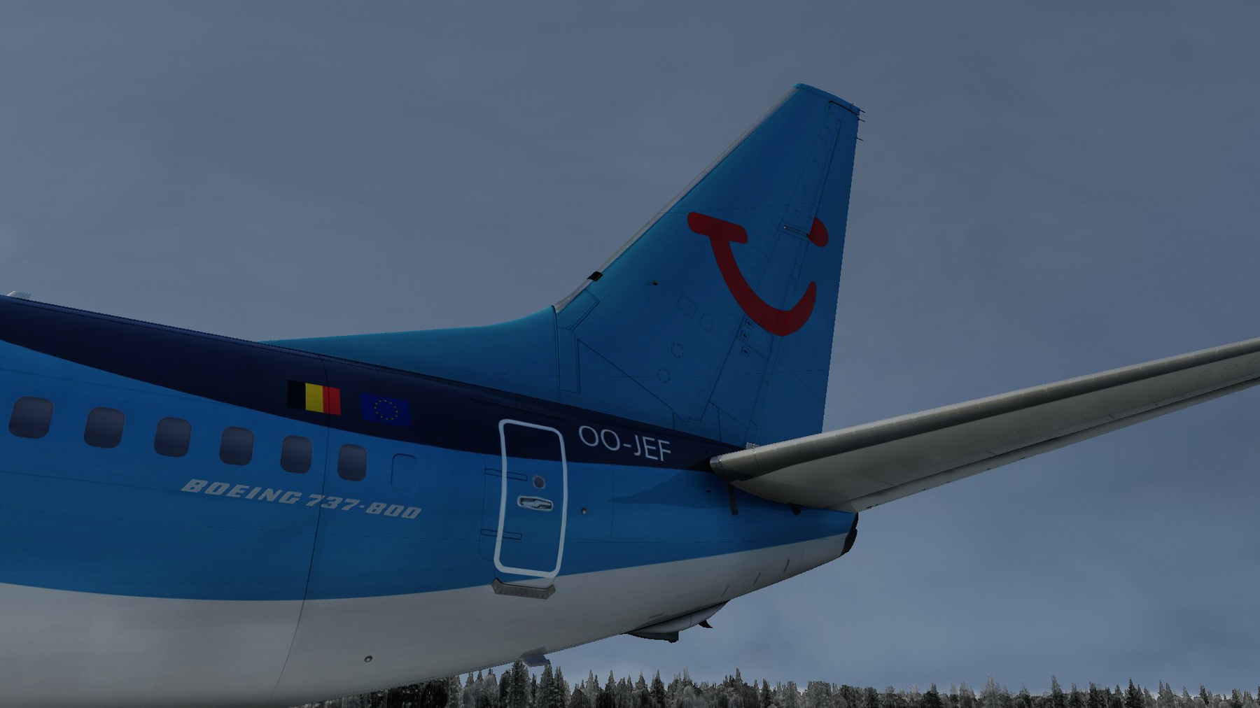 TUI Fly [OO-JEF] For Zibo B737-800 » X-Plane 12