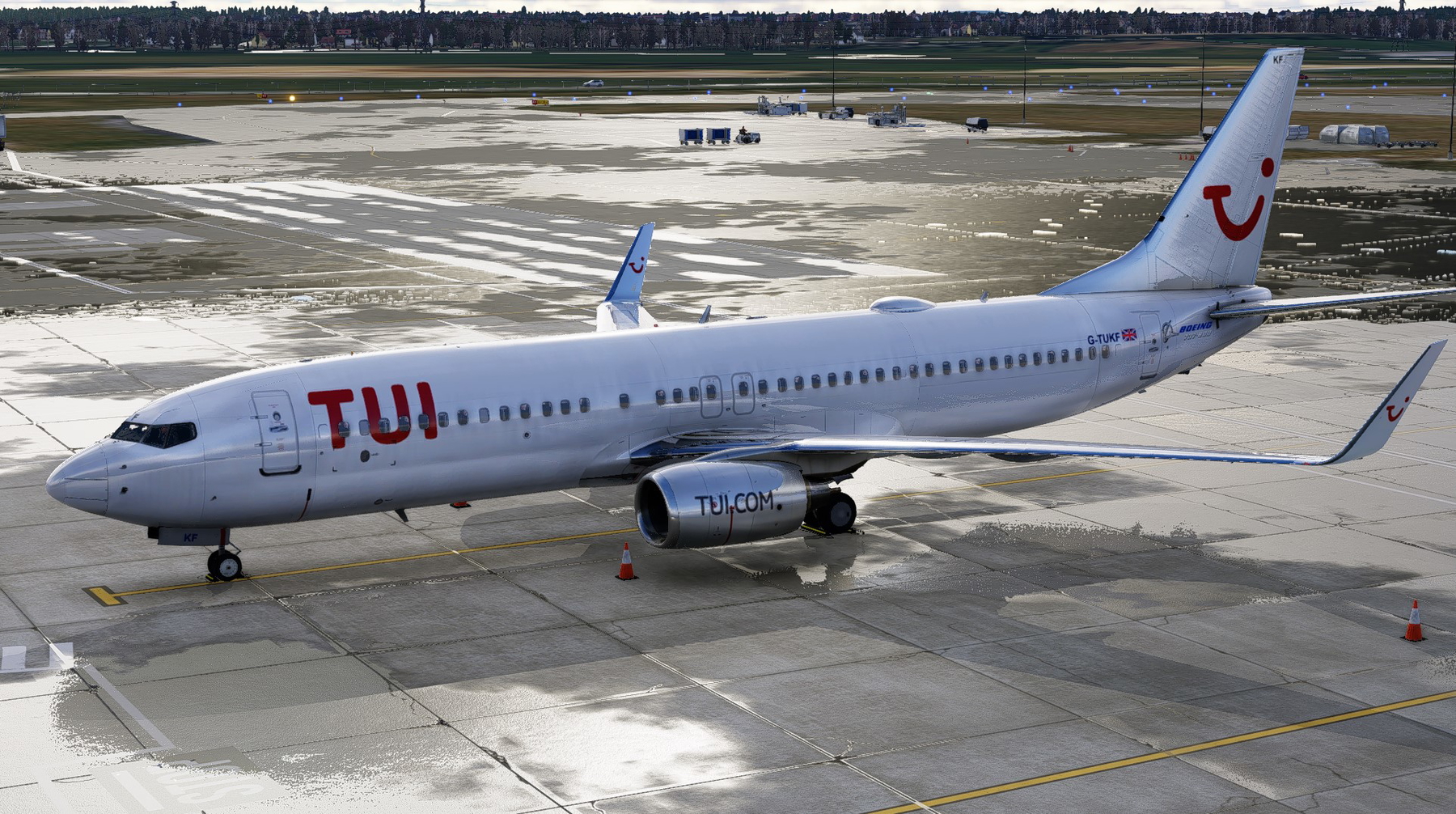 TUI UK Airlines G-TUKF livery for the ZiboMod B737-800, for X