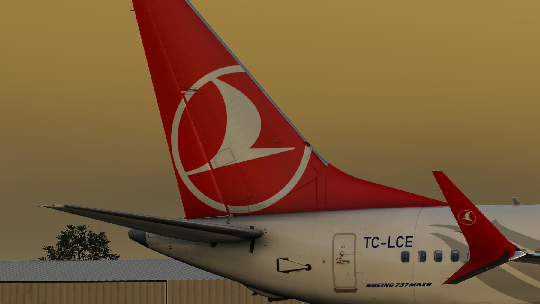 Turkish B737 MAX 8 - TC-LCE » X-Plane 12