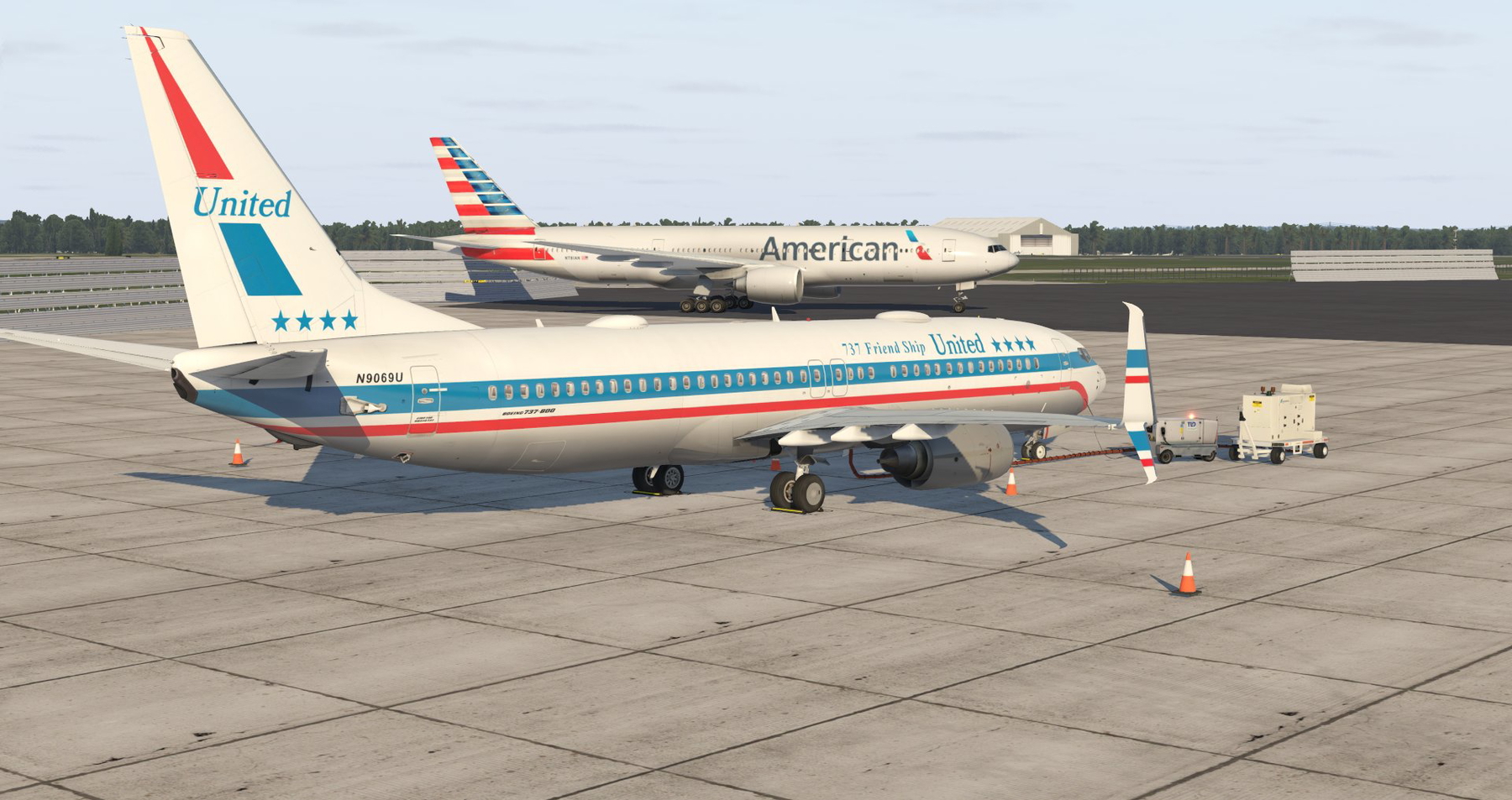 UNITED AIRLINES 1974 LIVERY // RETRO ZIBO BRAVO 737 - X-Plane.to