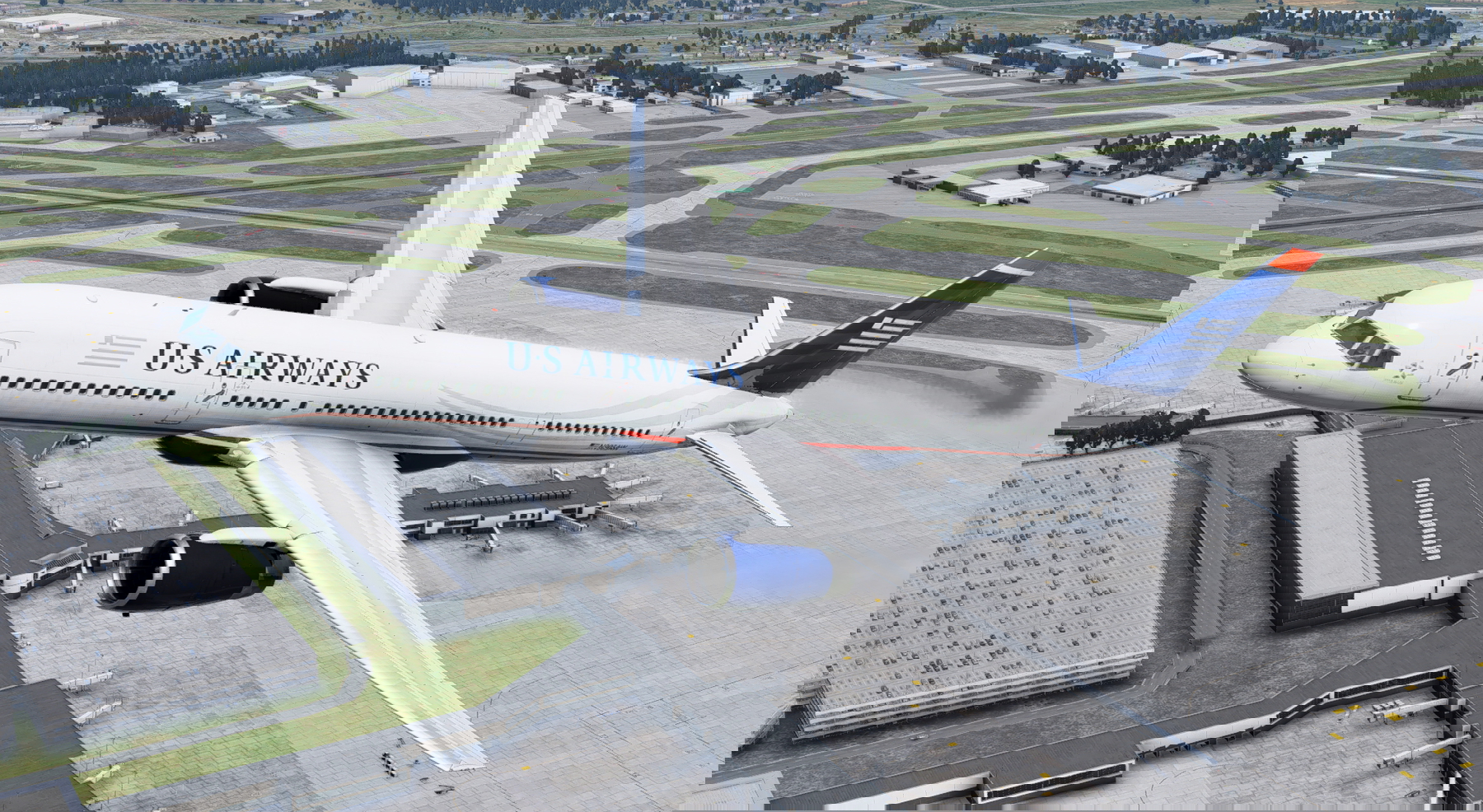 US Airways N935UW & N905AW For FlightFactor 757-200 - X-Plane.to