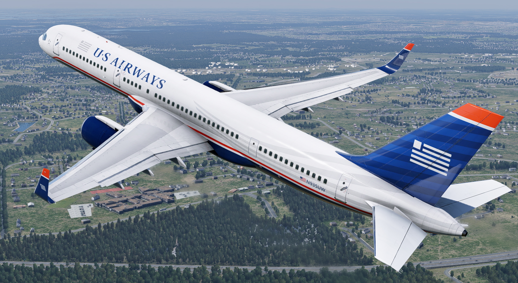 US Airways N935UW & N905AW For FlightFactor 757-200 - X-Plane.to