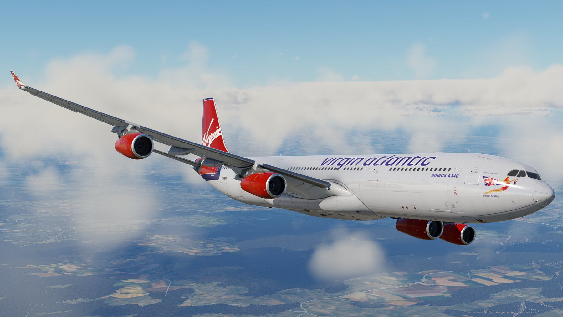 Virgin Atlantic 1999 [G-VSEA] [4K/8K](X-Works A340-300) - X-Plane.to