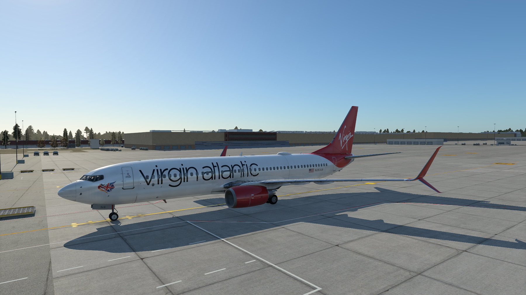 Virgin Atlantic Livery - 737-800 (Zibo) XP11 & XP12 » X-Plane 12