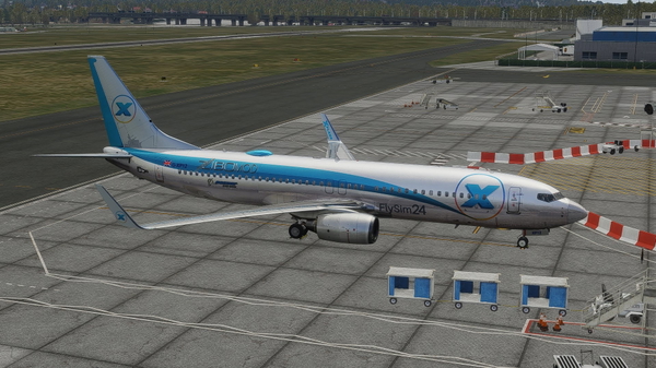 X-Plane Titanium livery G-XP12 for B737-800 ZiboMod