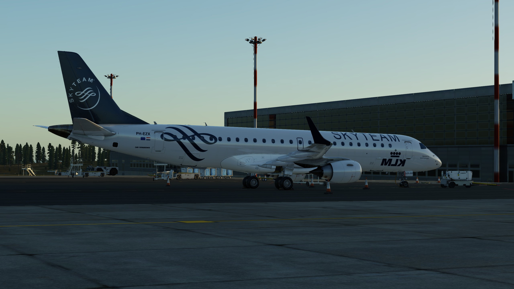 XCRAFT E190STD KLM - Skyteam (PH-EZX) - X-Plane.to