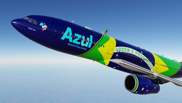 [XP12] Azul Flag PR-AIV (X-Works A330-200)